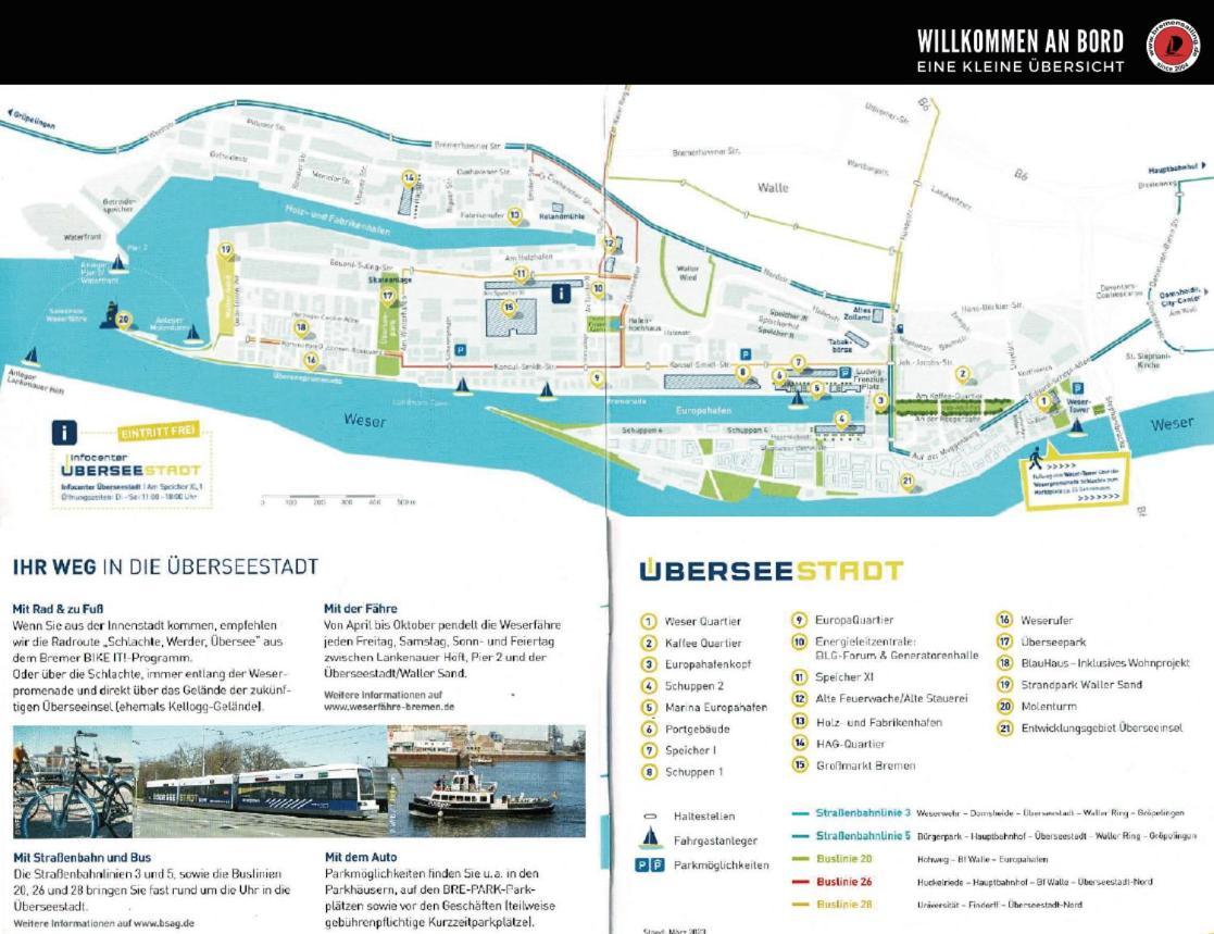 Suesses Motorboot - Bremen Ueberseestadt المظهر الخارجي الصورة